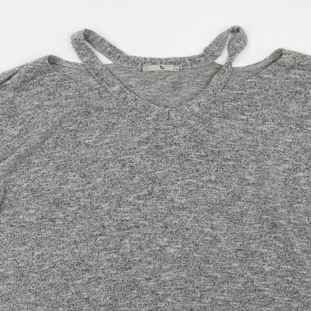 Sainsburys Womens Grey   Pullover Sweatshirt Size 14