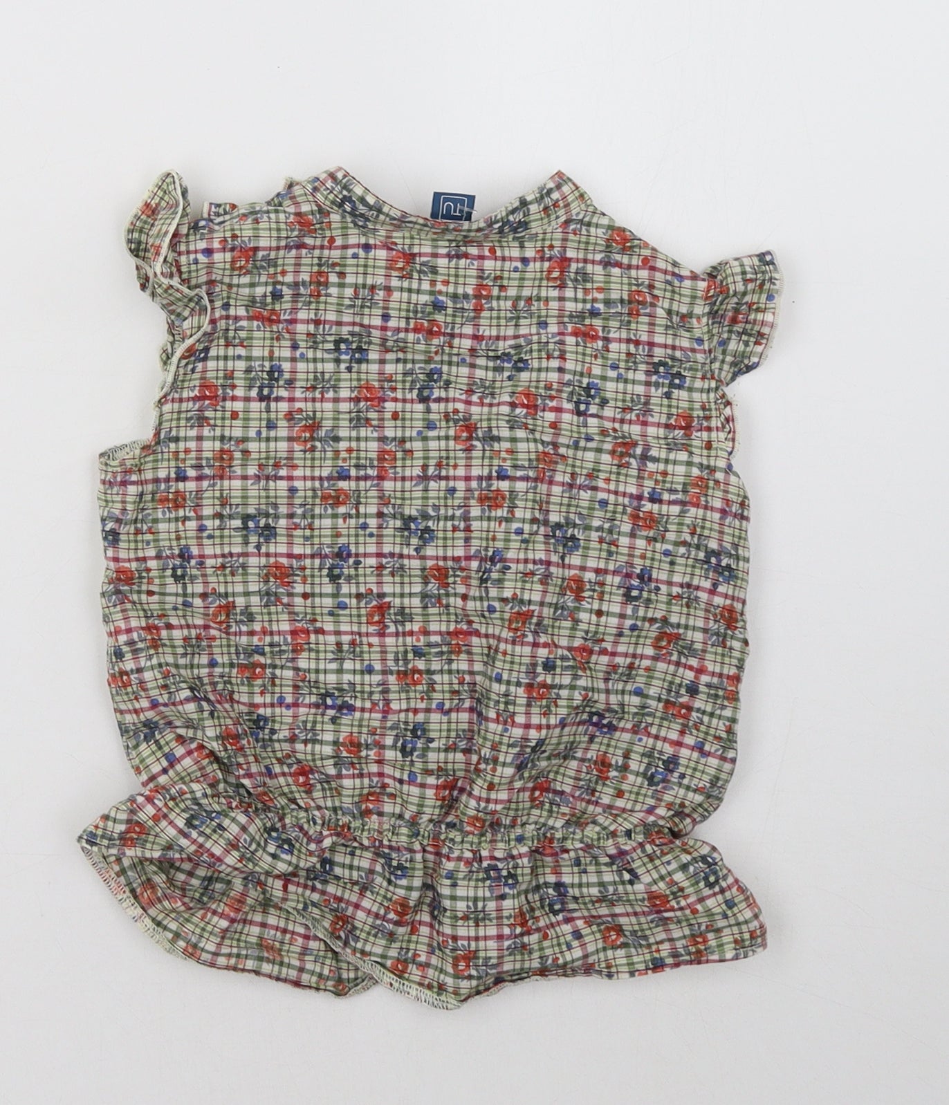 Primark Girls Green Check  Basic Tank Size 6 Years