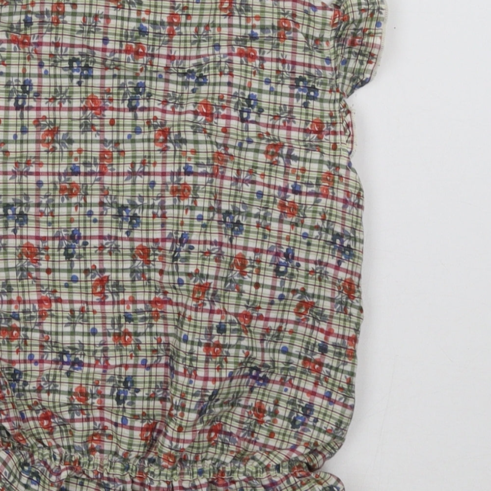 Primark Girls Green Check  Basic Tank Size 6 Years