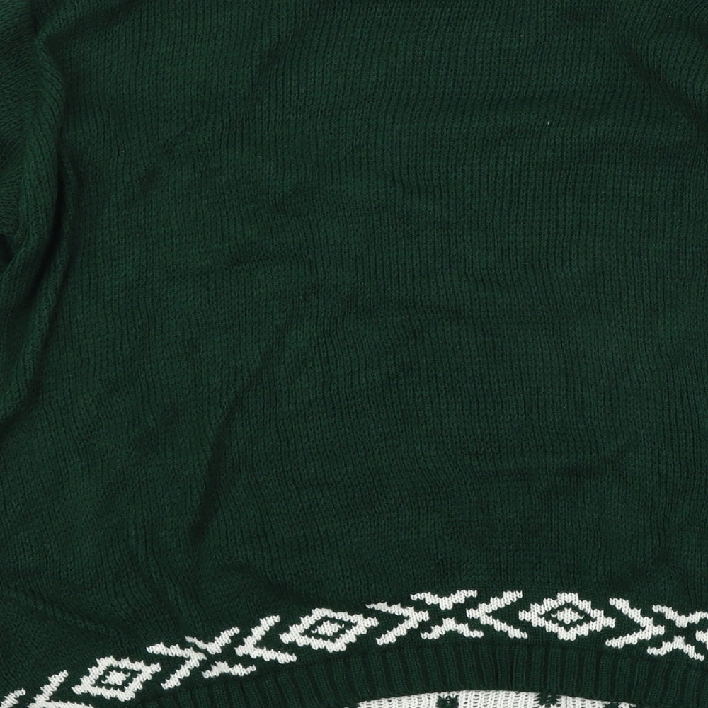 Ca Me Plait Womens Green   Pullover Jumper Size 12
