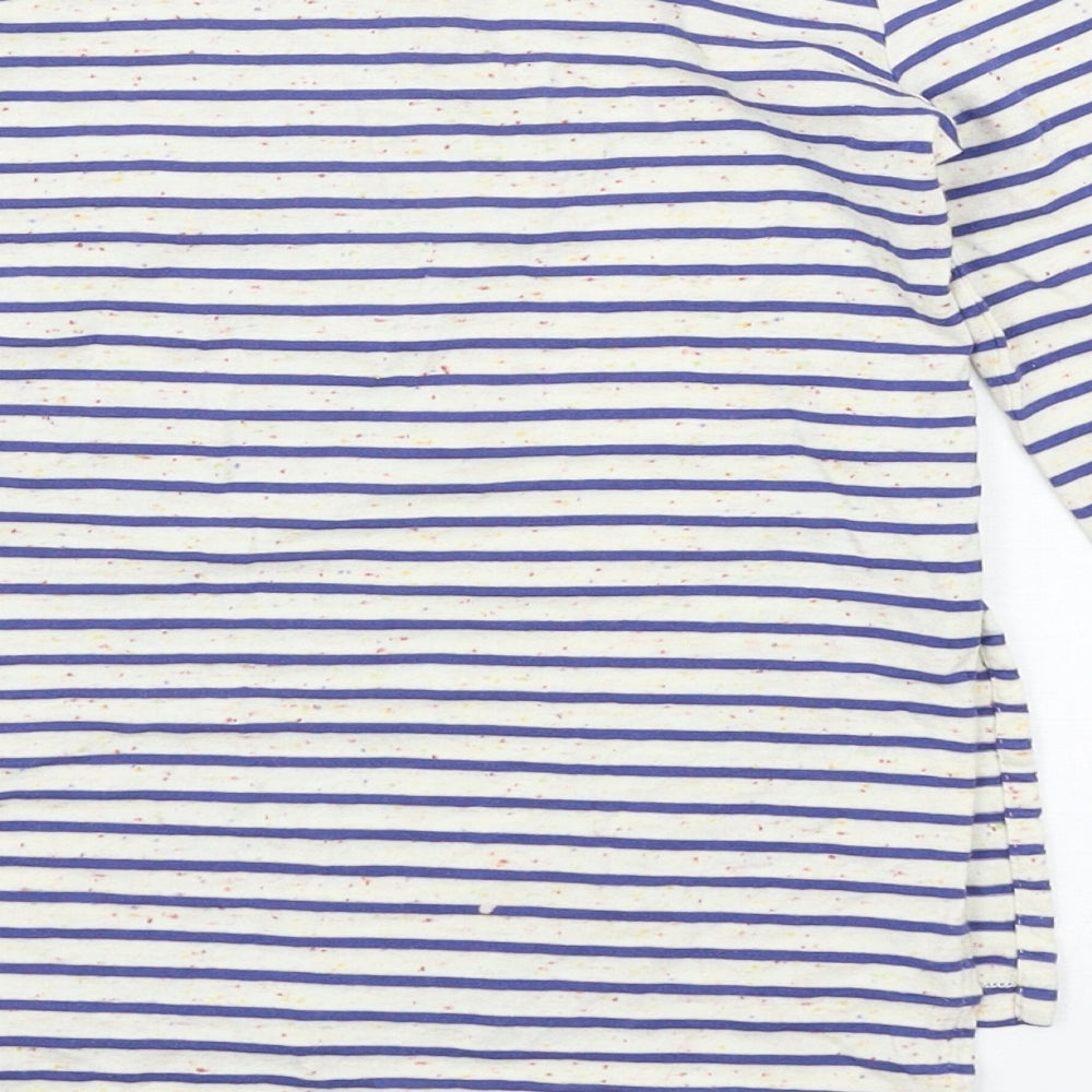 NEXT Girls Multicoloured Striped  Basic T-Shirt Size 6 Years