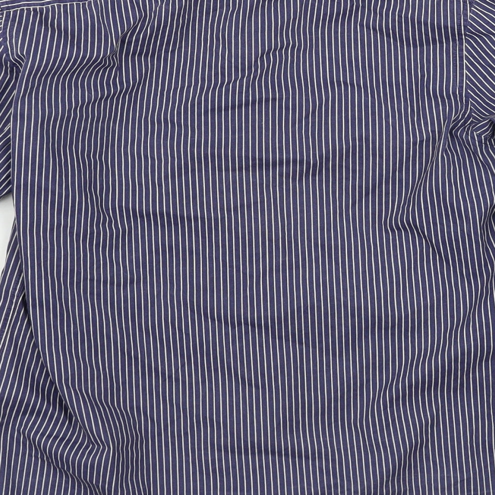 Burton Mens Black Striped   Button-Up Size S