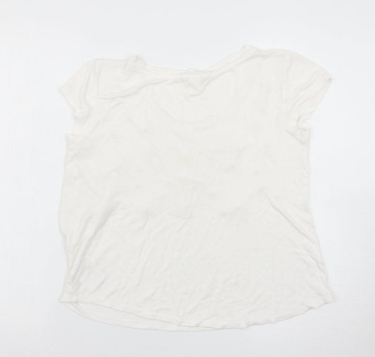 H&M Womens White   Basic T-Shirt Size S