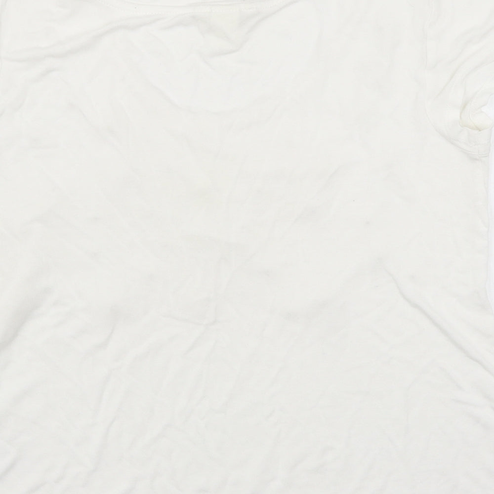 H&M Womens White   Basic T-Shirt Size S