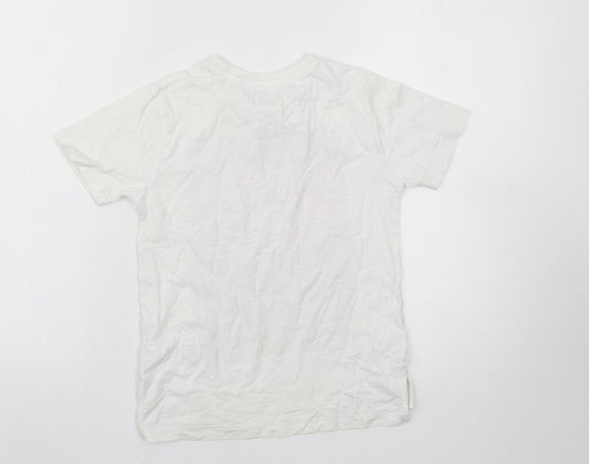 NEXT Boys White   Basic T-Shirt Size 7 Years