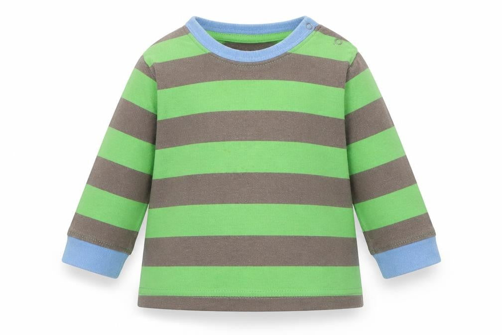 NEXT Baby Green Striped  Basic T-Shirt Size 3-6 Months