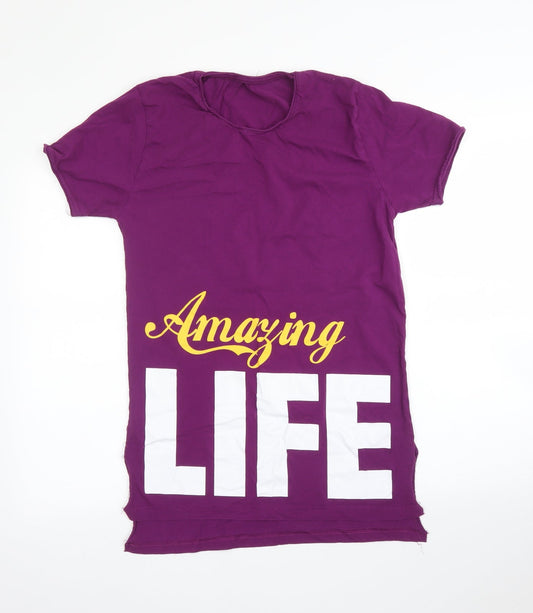 Preworn Womens Purple   Tunic T-Shirt Size M