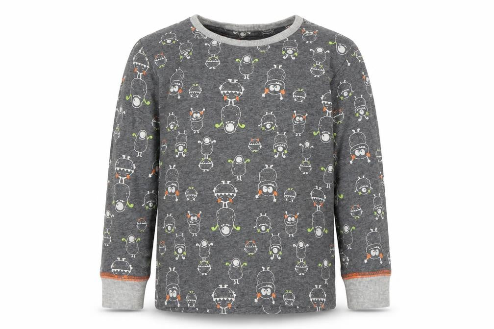 Matalan Boys Grey Solid   Pyjama Top Size 2-3 Years
