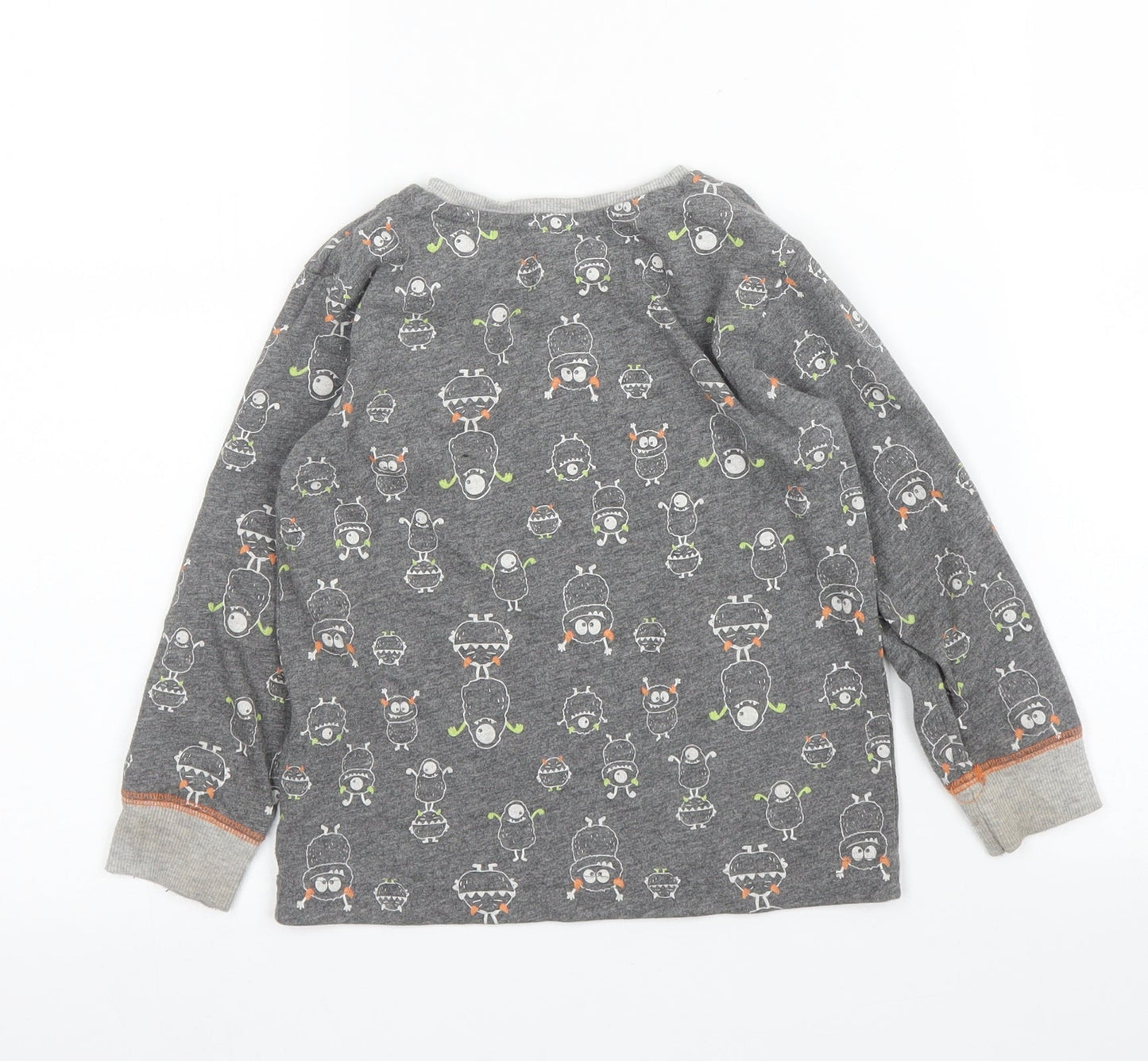 Matalan Boys Grey Solid   Pyjama Top Size 2-3 Years