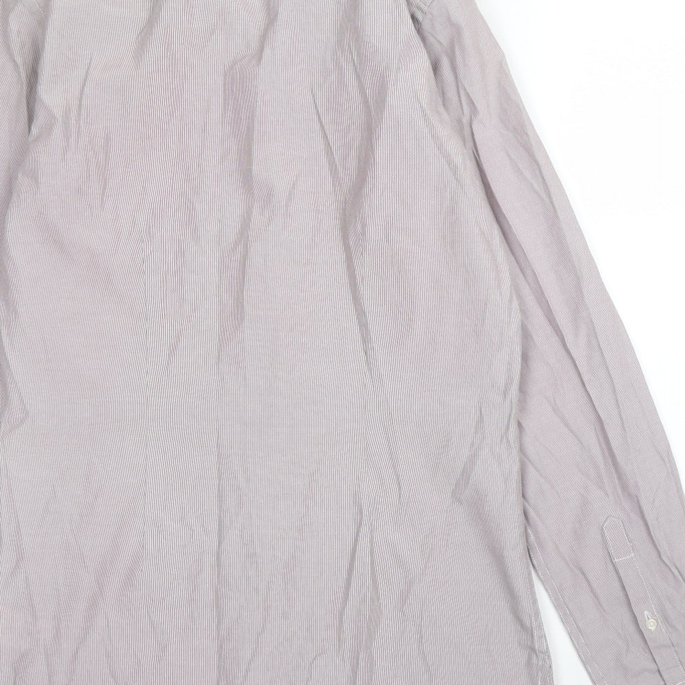 NEXT Mens Purple    Button-Up Size 14.5