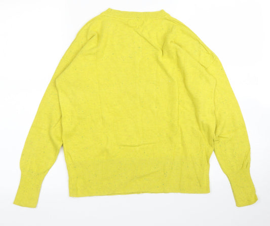 M&Co Womens Yellow   Pullover Jumper Size M