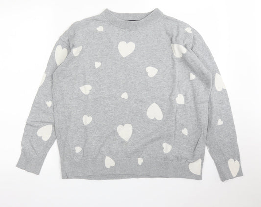 M&S Womens Grey   Pullover Jumper Size M