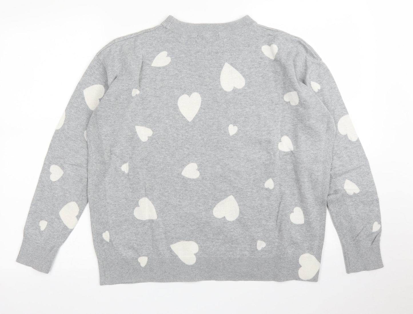 M&S Womens Grey   Pullover Jumper Size M