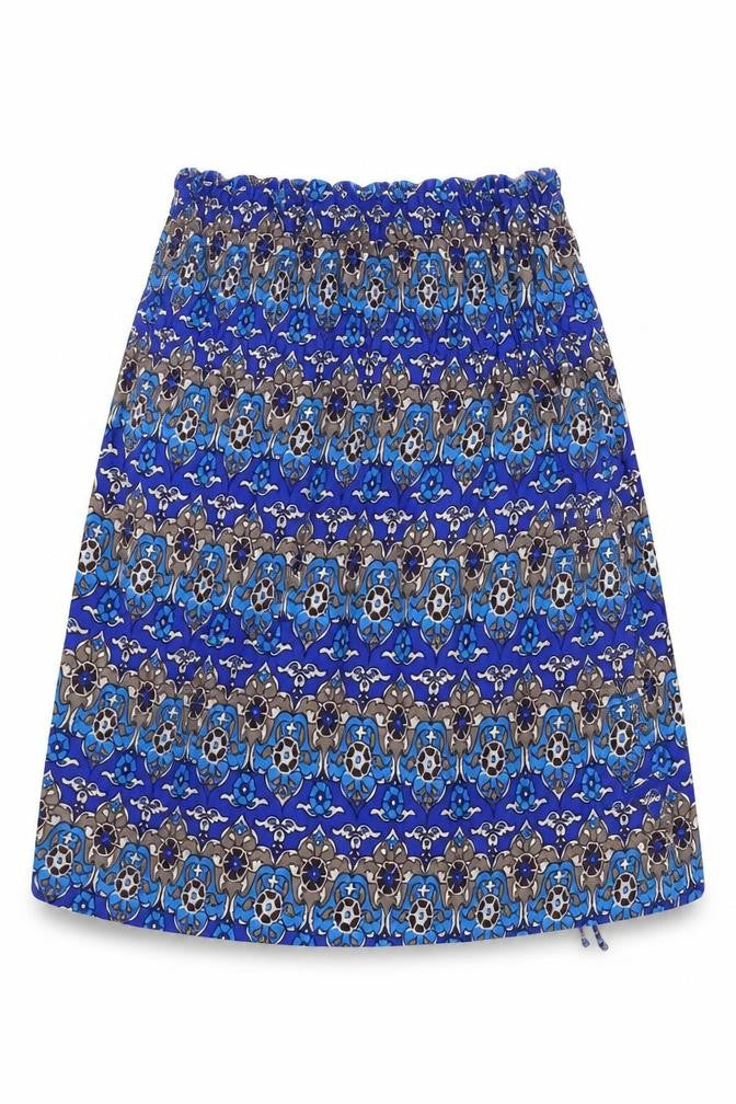 EVIE       Womens Blue Geometric  Basic Blouse Size 10