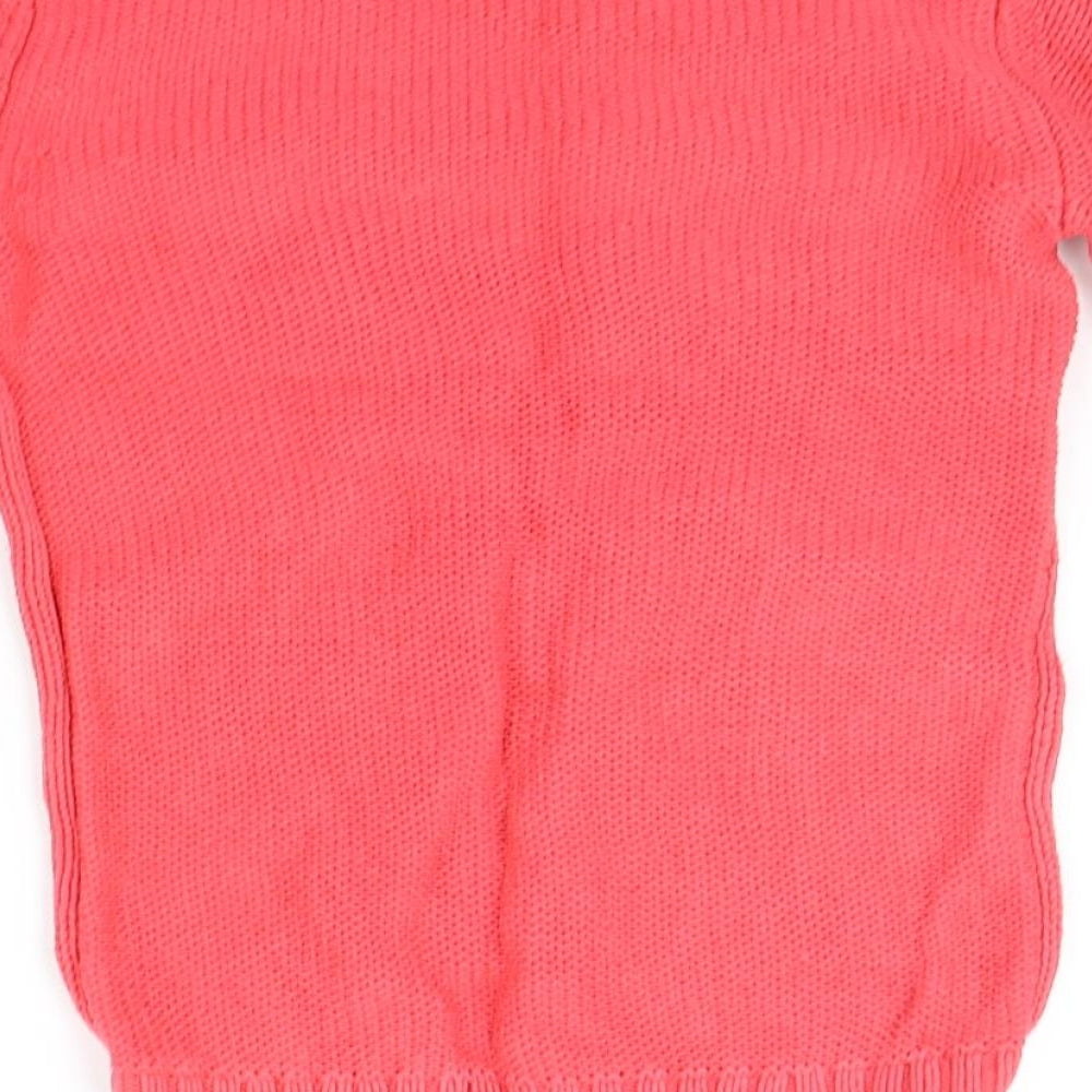 Gap Girls Orange   Pullover Jumper Size 10-11 Years