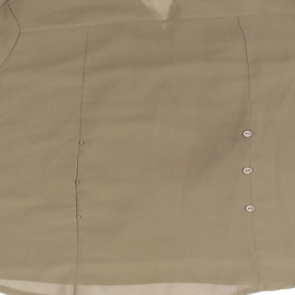 Preworn Womens Green   Basic Button-Up Size M