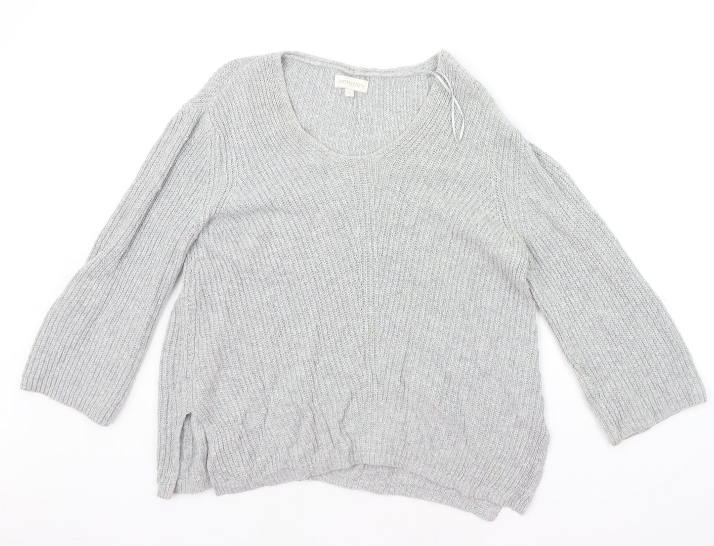 Monsoon Womens Grey   Pullover Jumper Size S