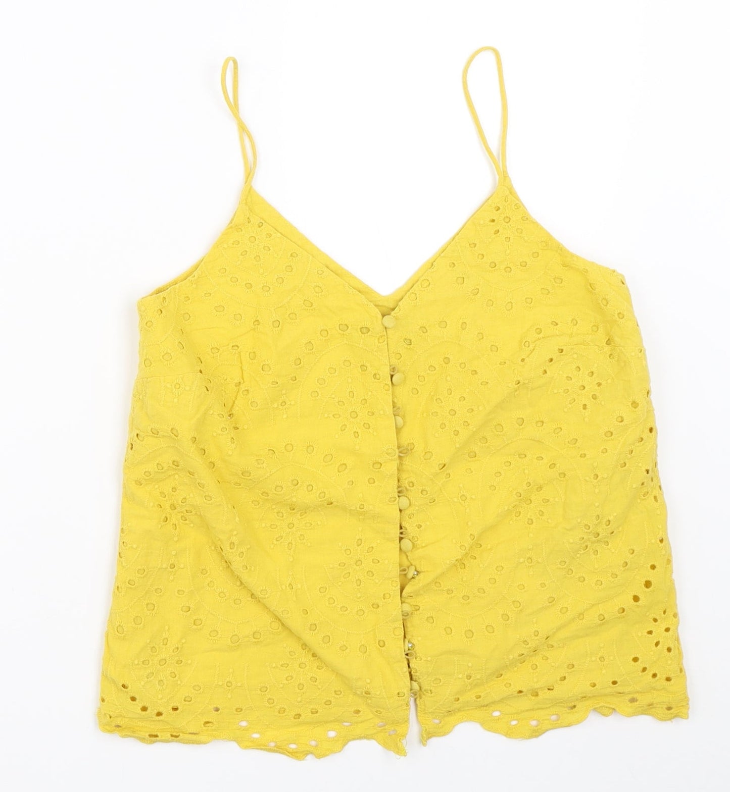 New Look Womens Yellow   Camisole Blouse Size 6