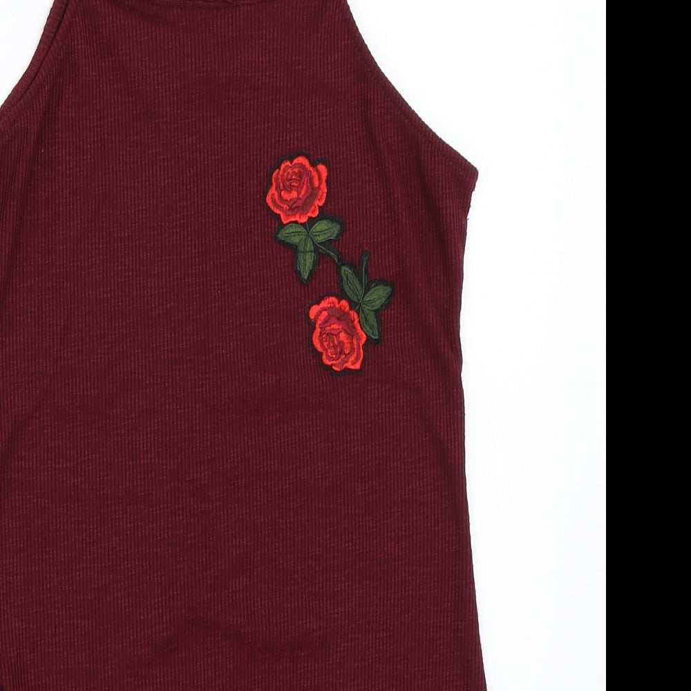 Hot Kiss Womens Red   Basic Tank Size S