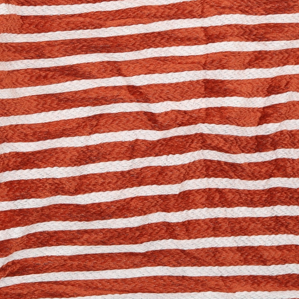 New Look Womens Orange Striped  Pullover Jumper Size M