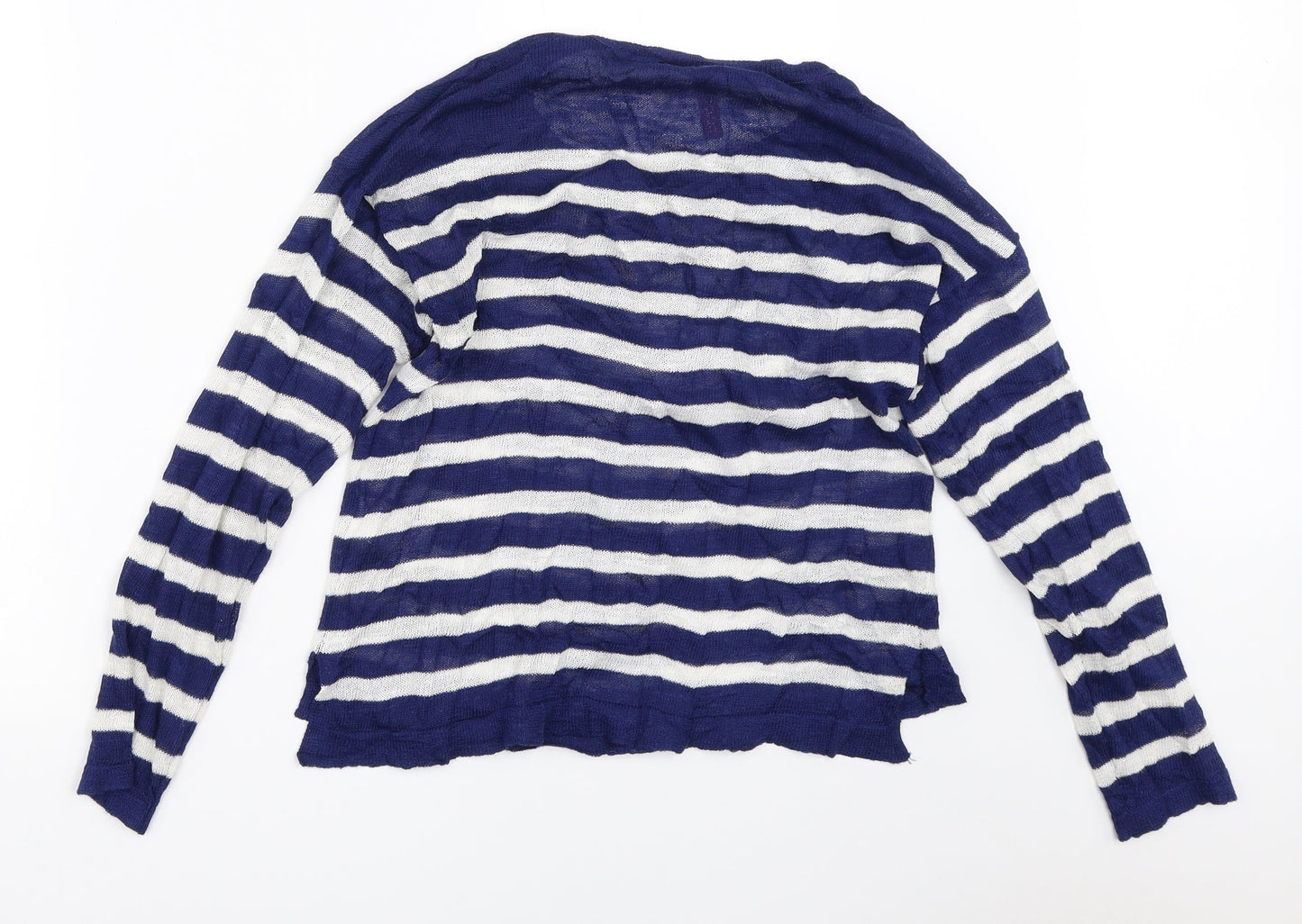 H&M Womens Blue Striped  Pullover Jumper Size XS