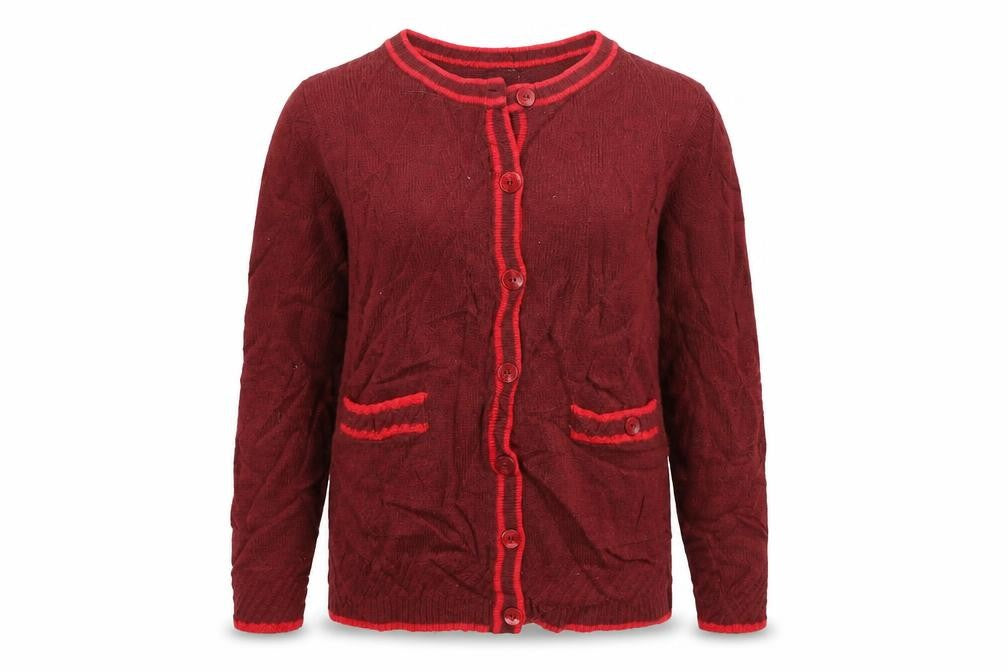 Marks and Spencer Womens Red   Cardigan Jumper Size 14
