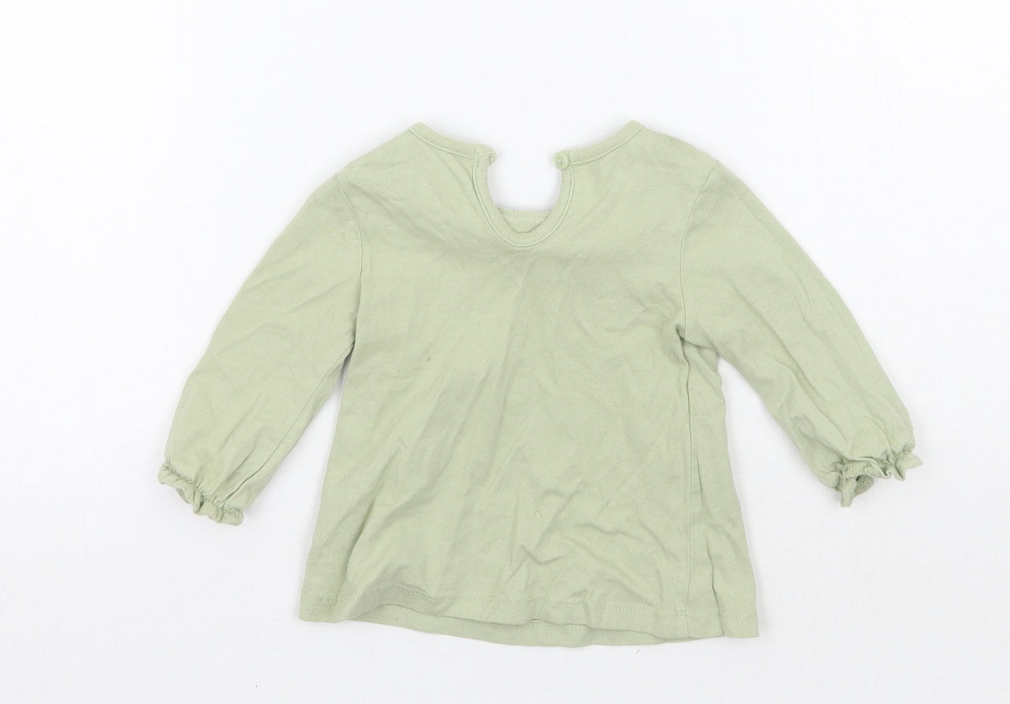 George Girls Green   Basic T-Shirt Size 3-6 Months
