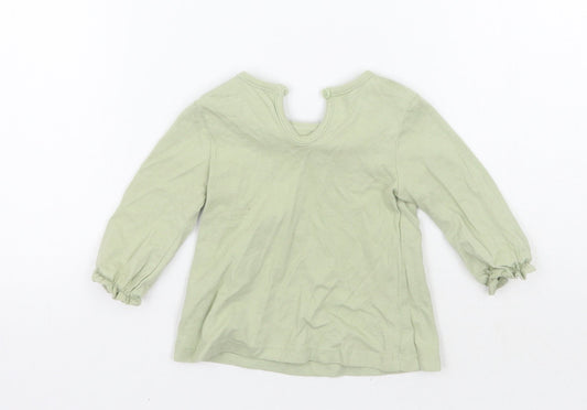 George Girls Green   Basic T-Shirt Size 3-6 Months