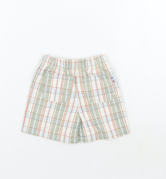 Adams Boys Green Check  Cropped Trousers Size 0-3 Months