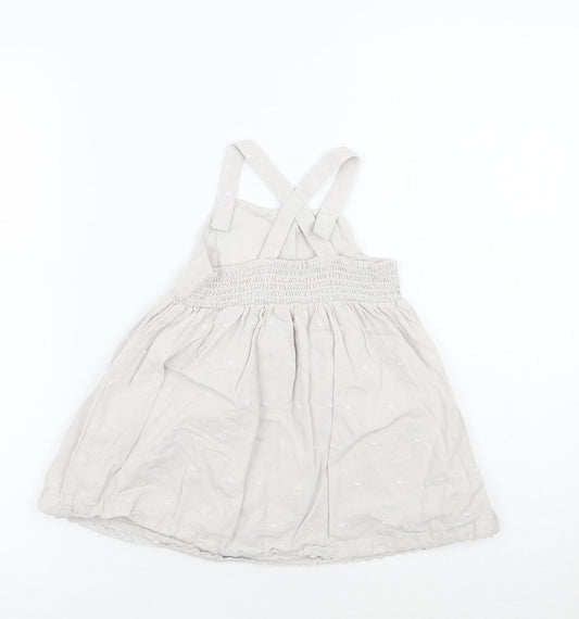 BHS Girls Grey Geometric  A-Line  Size 12-18 Months
