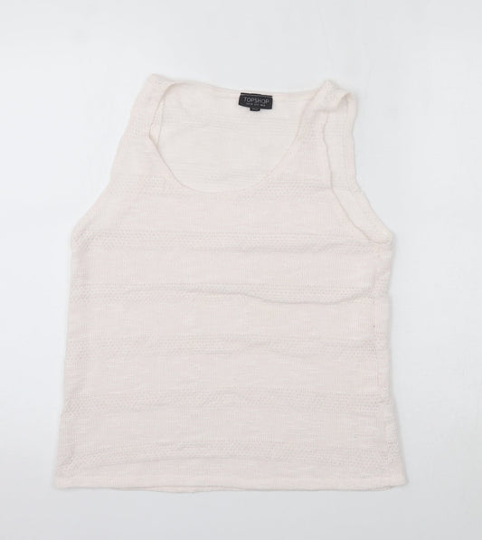 Topshop Womens Pink   Basic Tank Size 12