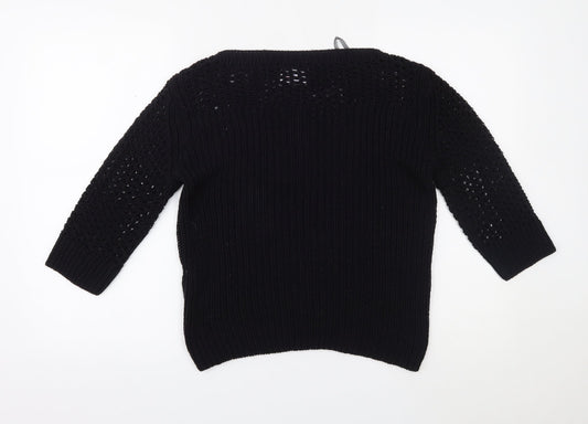 Papaya Womens Black   Pullover Jumper Size 14