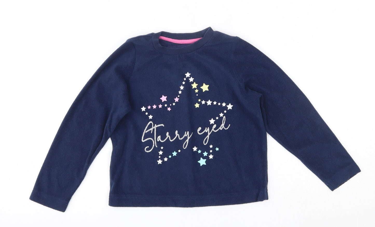 Matalan Girls Blue   Pullover Jumper Size 5 Years