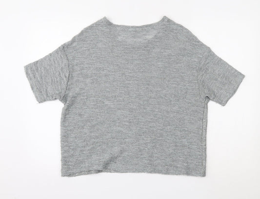 Papaya Womens Grey   Basic Blouse Size 14