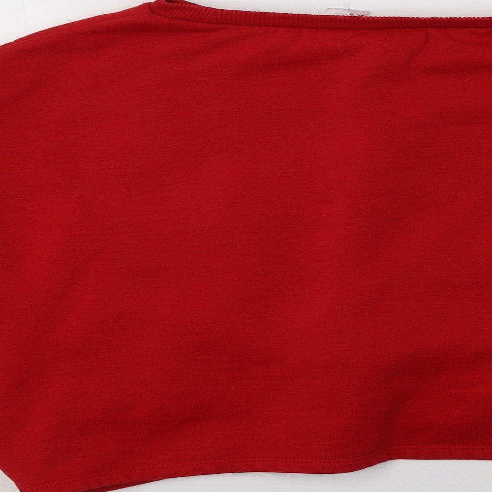 H&M Womens Red   Pullover Sweatshirt Size M