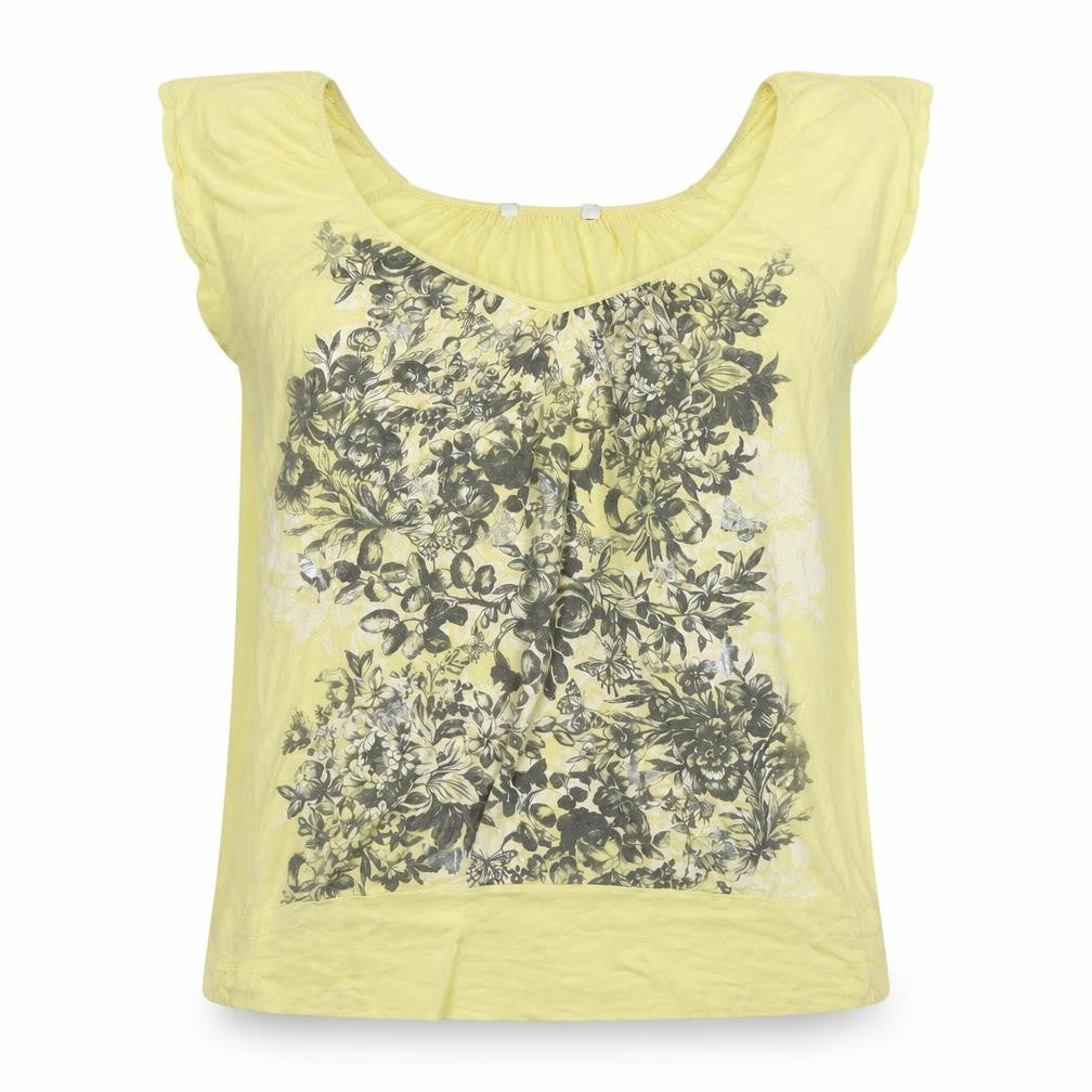 New Look Womens Yellow   Basic Blouse Size 12