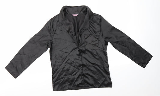 Camille Womens Black   Basic Button-Up Size 12