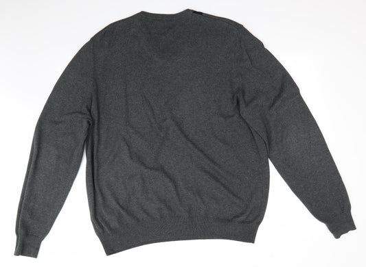 Blue Harbour Golf Mens Grey Argyle/Diamond  Pullover Jumper