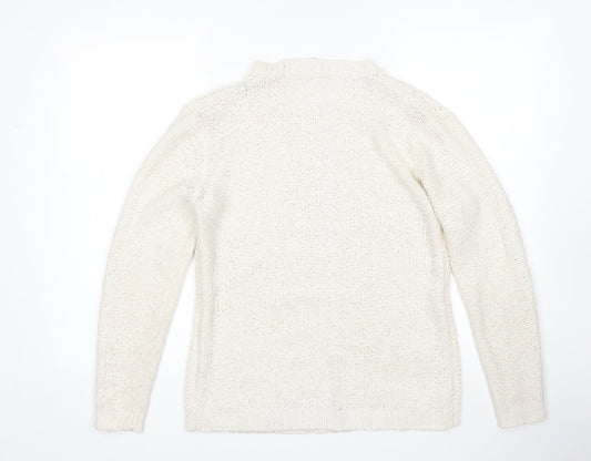 Vera Moda Womens Ivory   Pullover Jumper Size M