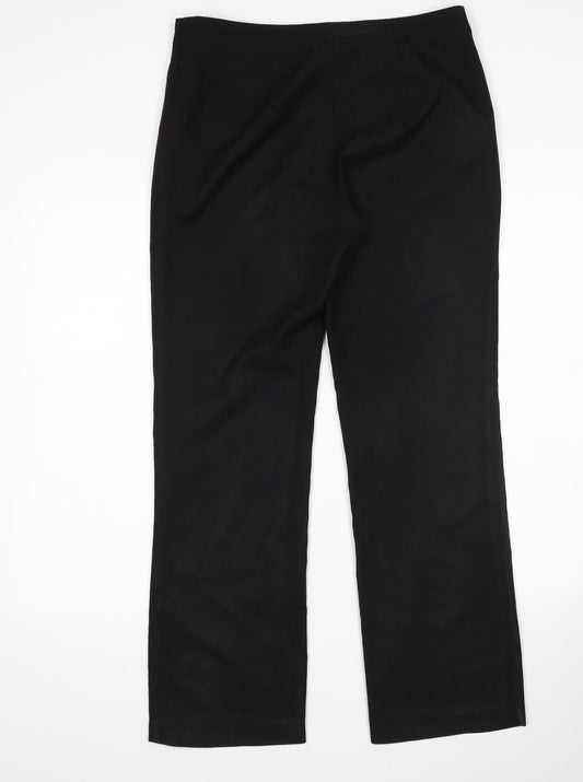 Papaya Womens Black   Rain Trousers Trousers Size 10 L29 in