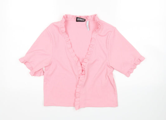 Reclaimed Vintage Womens Pink   Cardigan Jumper Size S