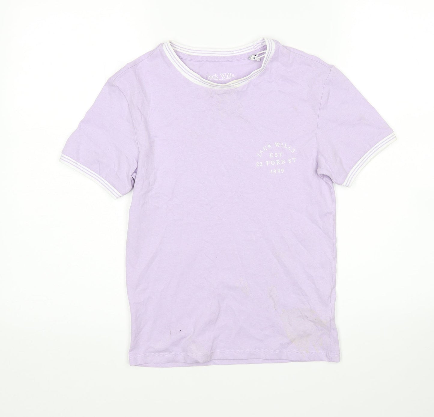 Jack Wills Womens Purple   Basic T-Shirt Size 4