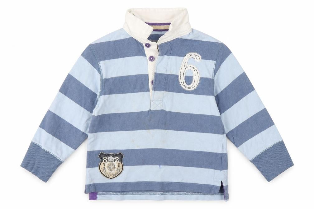 NEXT Baby Blue Striped  Basic Polo Size 12-18 Months