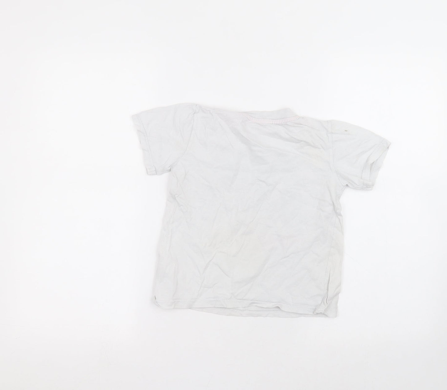 Primark Girls White   Basic T-Shirt Size 5-6 Years