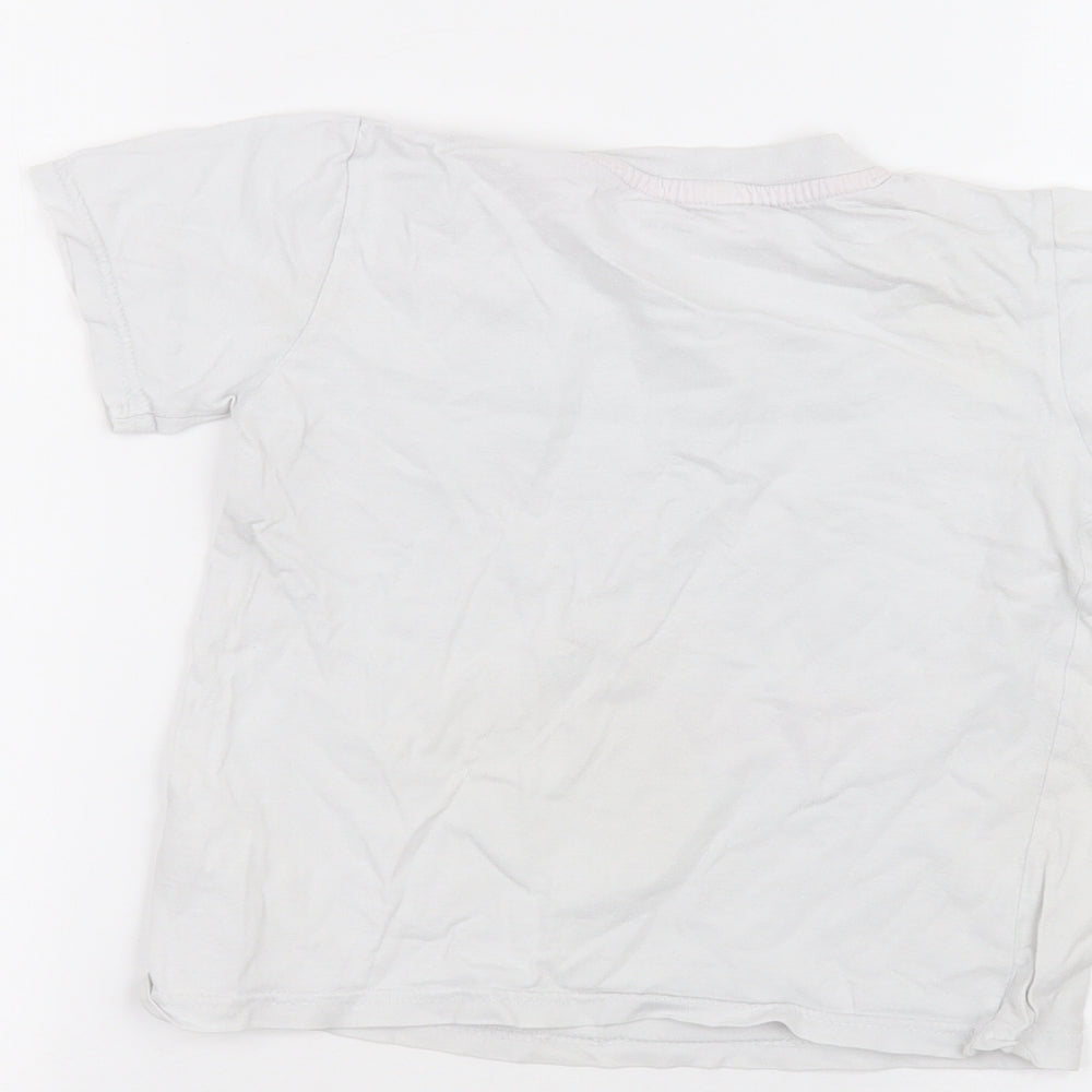 Primark Girls White   Basic T-Shirt Size 5-6 Years