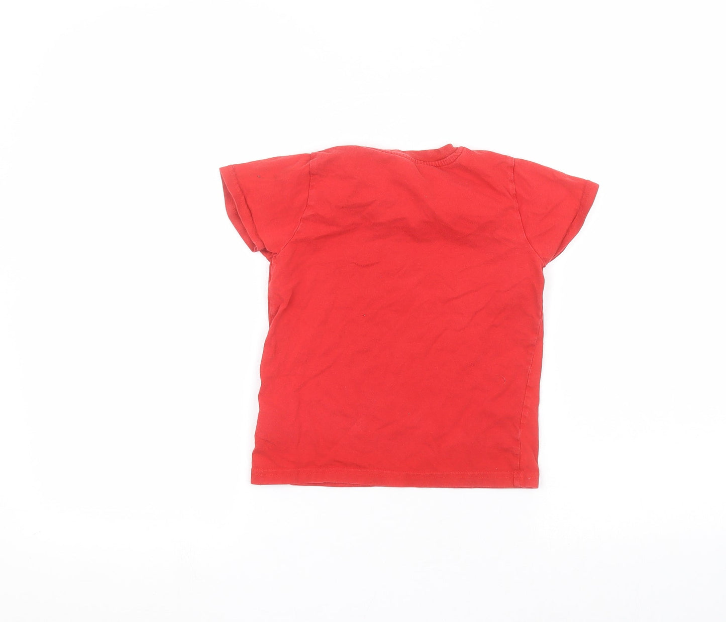 Primark Boys Red   Basic T-Shirt Size 5-6 Years