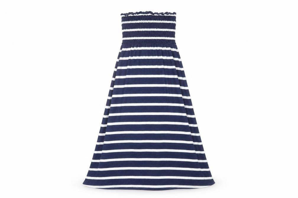 New Look Womens Blue Striped  A-Line  Size 8