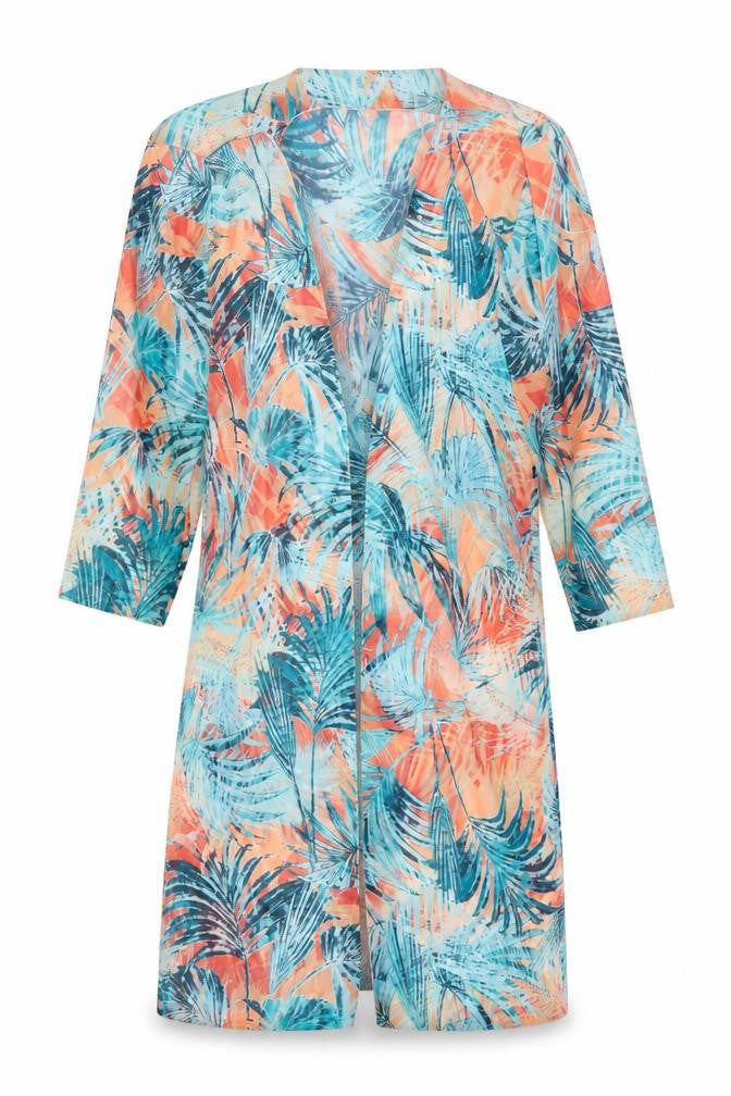 Boohoo Womens Multicoloured Floral  Cardigan Jumper Size S  - Light cover up
