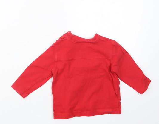 Ladybird Boys Red   Pullover Jumper Size 6-9 Months