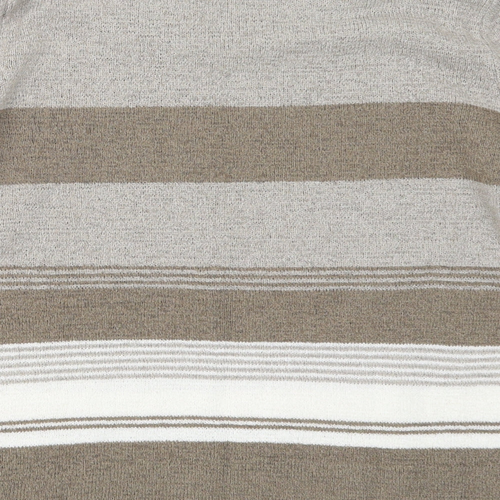BM Womens Beige  Knit Pullover Jumper Size S